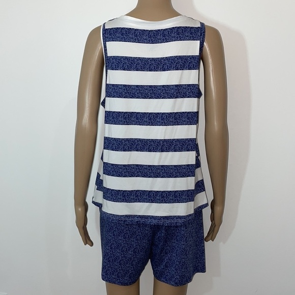 New Born Women's Sleeveless Top and Shorts 2 Piece Pajamas Set PJs Size Large - Picture 4 of 14